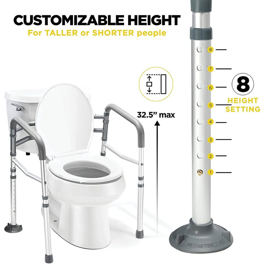 CUSTOMIZABLE HEIGHT  
For TALLER or SHORTER people  

32.5" max  

HEIGHT SETTING  
8  
7  
6  
5  
4  
3  
2  
1  

PULLTAB TO RELEASE