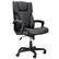 Front. Elama - Elama High Back Adjustable Faux Leather Office Chair in Black and Black Base - Black.