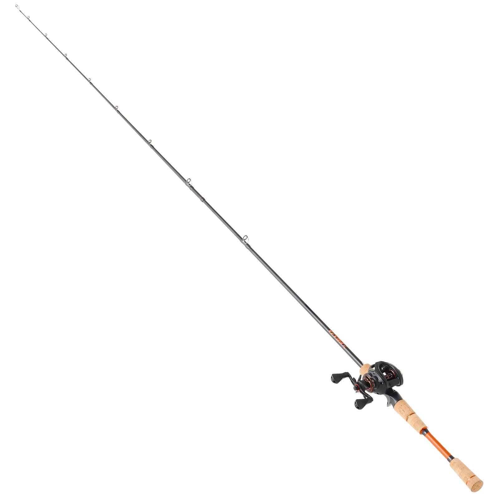 Alt View 5. VEVOR - Rod and Fishing Reel Combo, IM7 Carbon Fiber Baitcasting Rod and Reel Combo, Bass Fishing Pole with 7+1 BB System - Black.