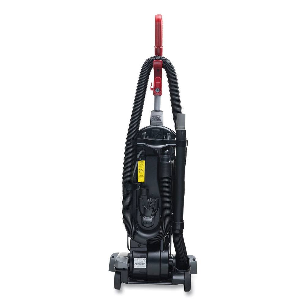 Left. Sanitaire - SC5845D FORCE QuietClean 10 Amp Upright Vacuum with Dust Cup and Sealed HEPA Filtration - Black.