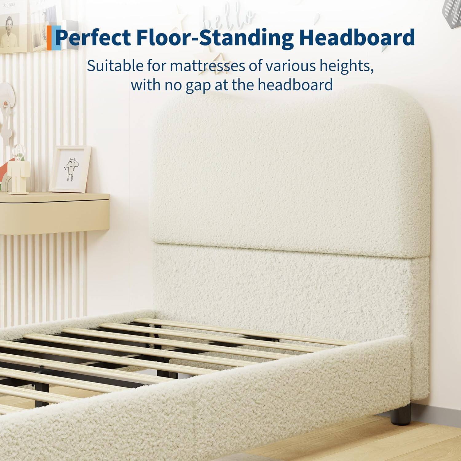Perfect Floor-Standing Headboard

Suitable for mattresses of various heights, with no gap at the headboard