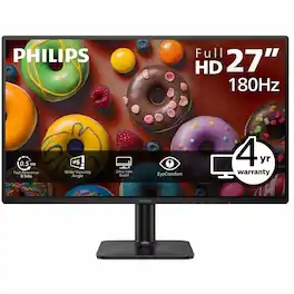 Philips - 27E2G2201 27" Class Full HD LED Monitor - 16:9 - 27" Viewable - In-plane Switching (IPS) - Textured Black