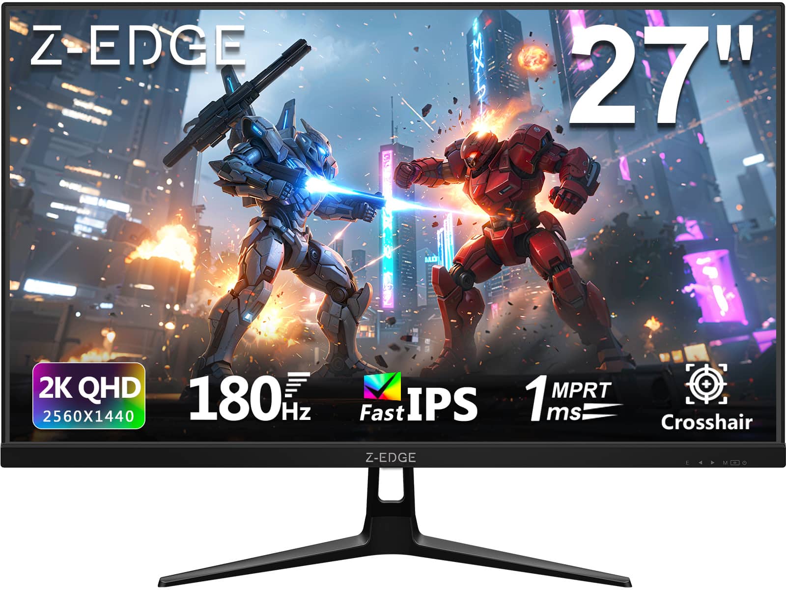 Z-EDGE 27" 2K QHD 180Hz 2560x1440 Fast IPS 1ms MPRT Crosshair