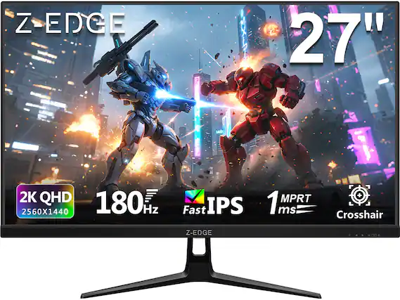 Z-EDGE 27" 2K QHD 180Hz 2560x1440 Fast IPS 1ms MPRT Crosshair