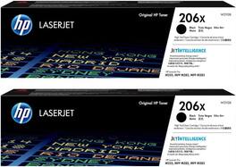 HP - 206X High-Yield Toner Cartridge 2-Pack - Black