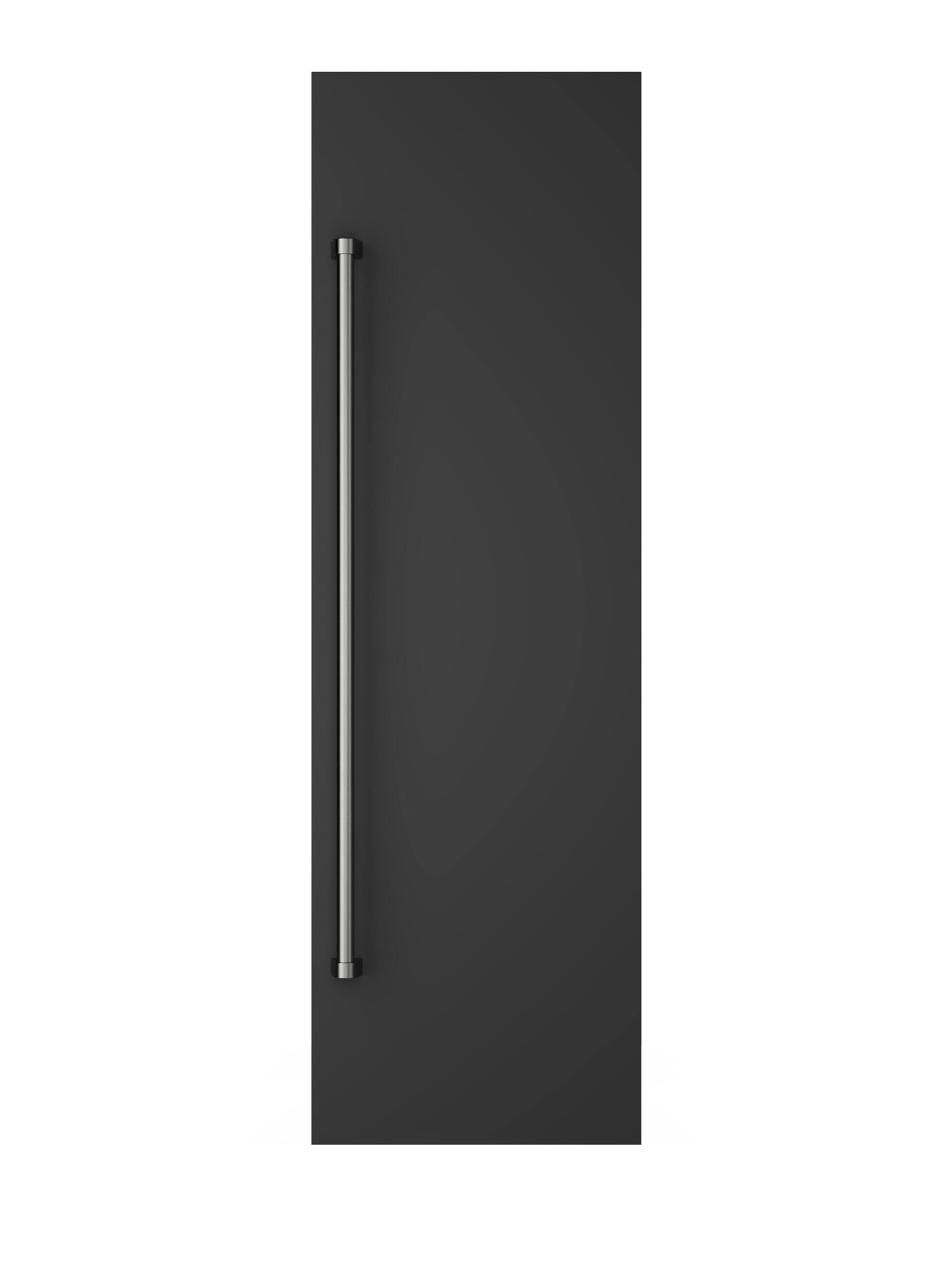 Alt View 1. Viking - 24"W Column Door Panel w/Pro-style handle - Cast Black.