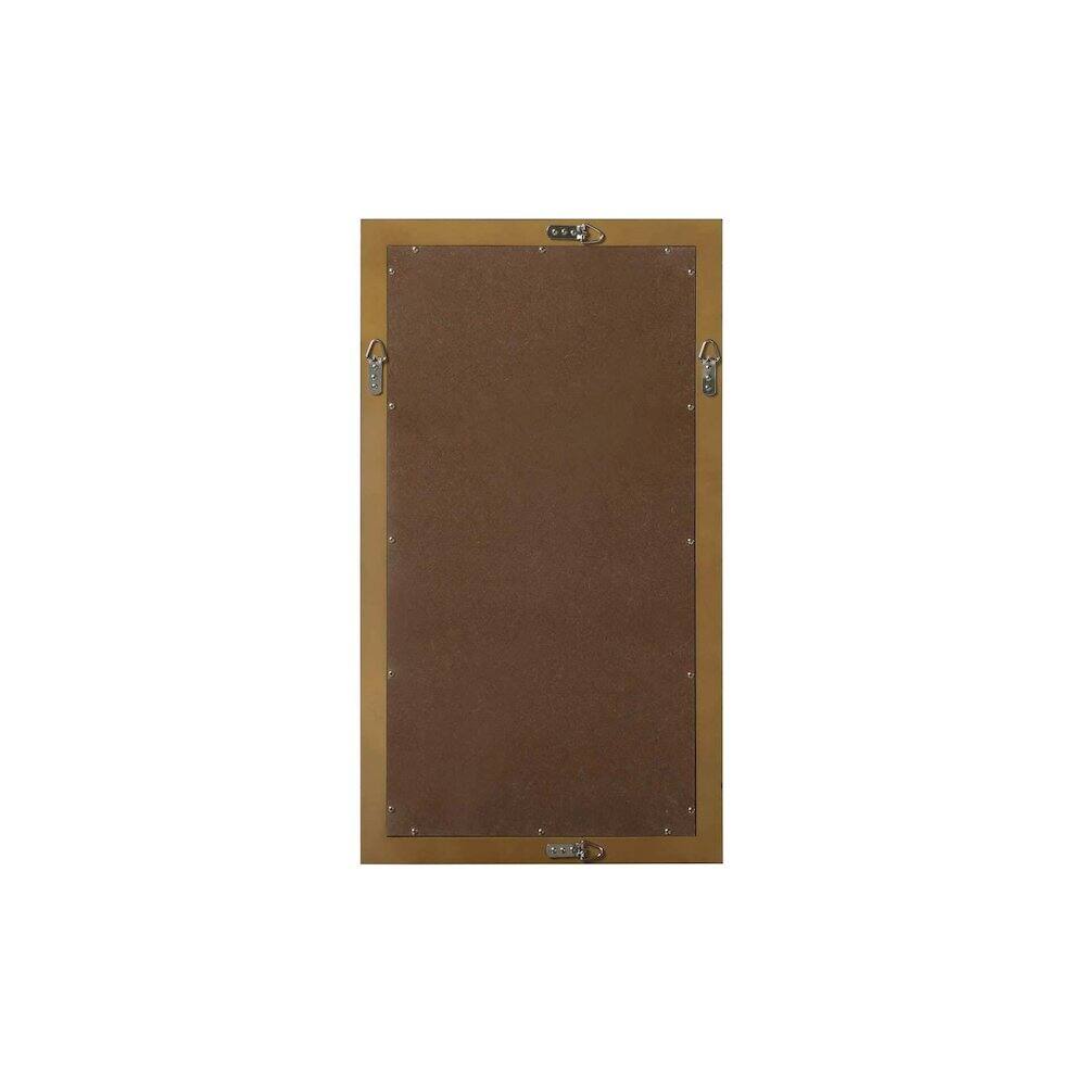 Angle. Elegant Kitchen and Bath - Noah Wooden Rectangle Mirror 18 x 32 in Hazel Oak - Hazel Oak.