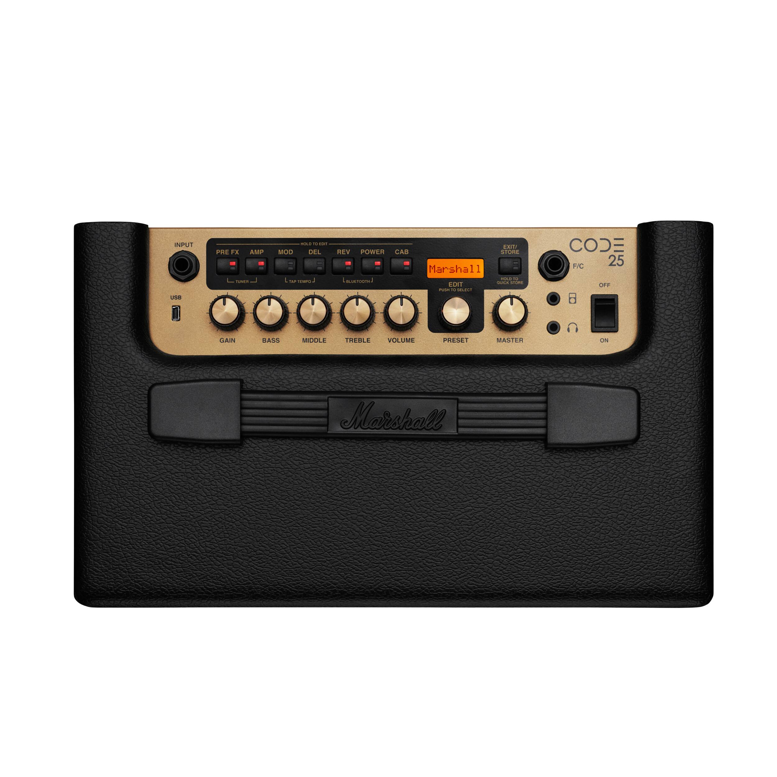 Marshall CODE25 Combo Guitar Amp with Digital Effects and 100+