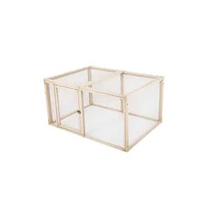 Front. New Age Pet - ECOFLEX Fontana Chicken Pen - Maple.