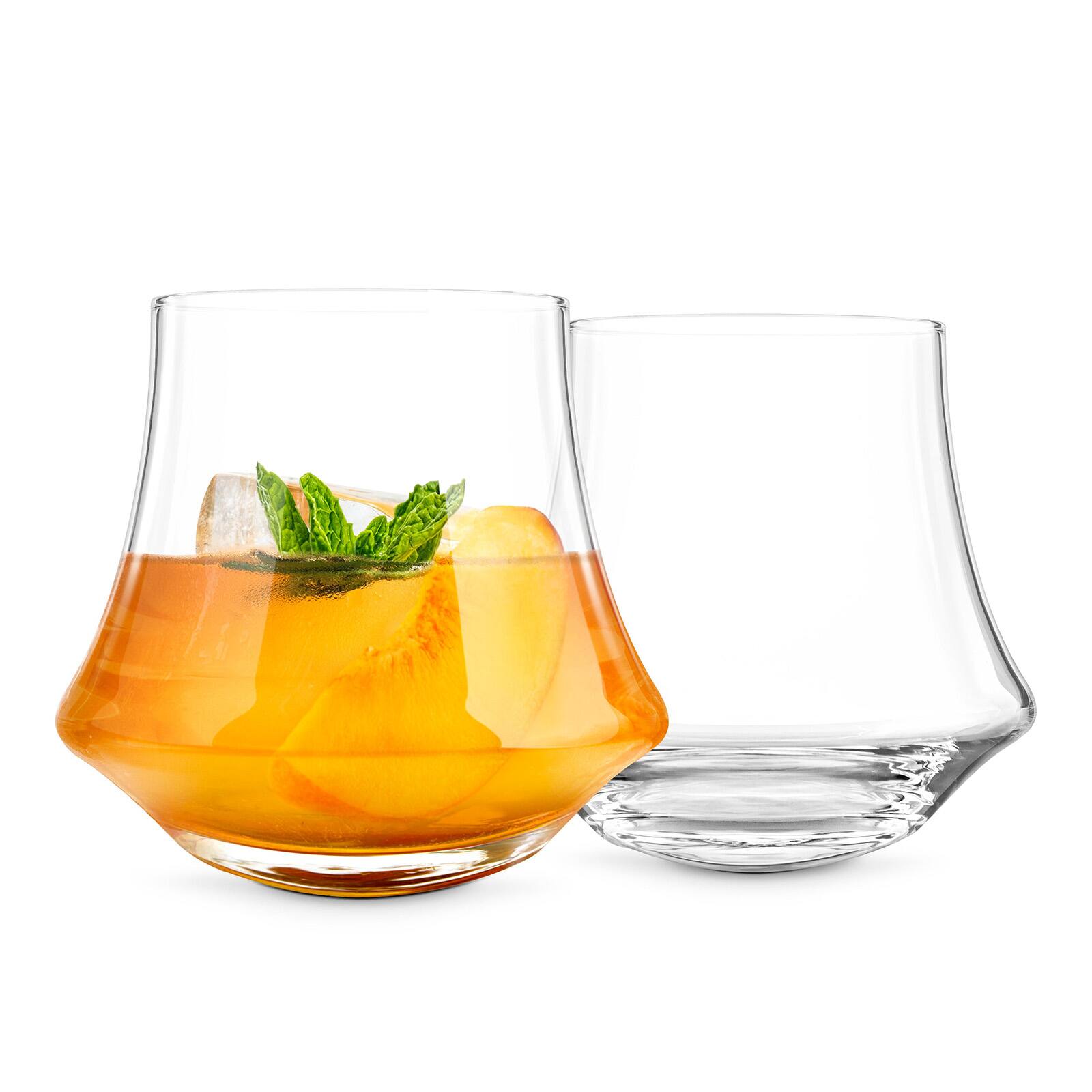 Alt View 5. Final Touch - Revolve Double Old Fashioned Glass, Set of 2 - Clear.