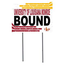 Jardine - ULM Warhawks 18" x 24" Bound Yard Sign - White