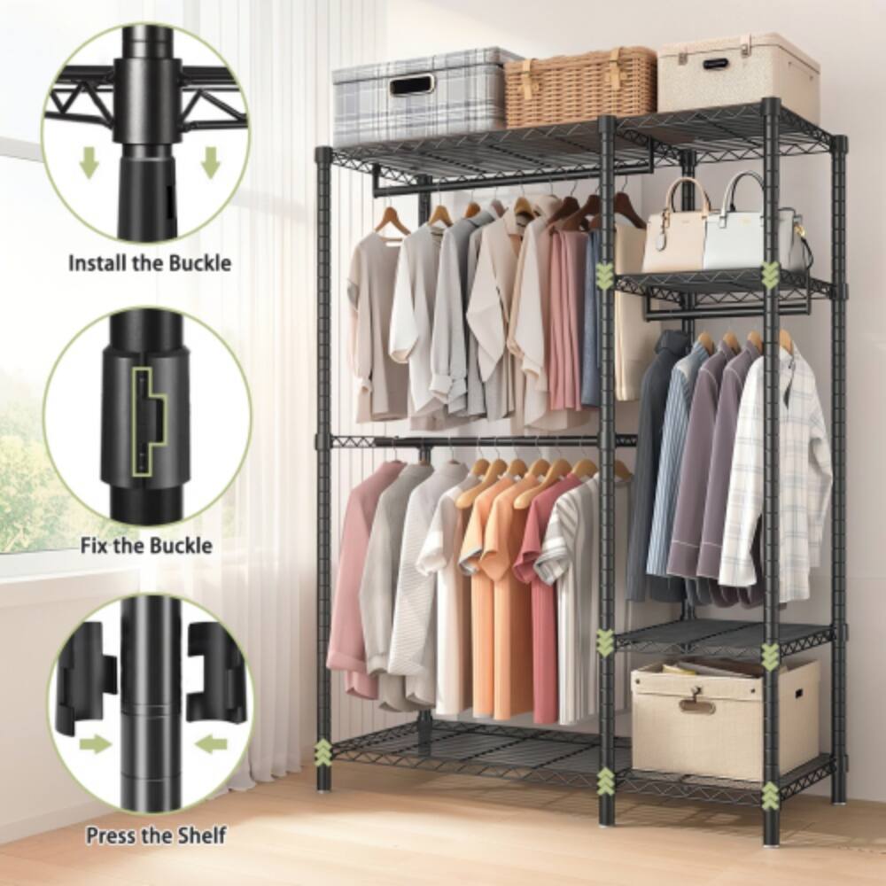 Install the Buckle  
Fix the Buckle  
Press the Shelf