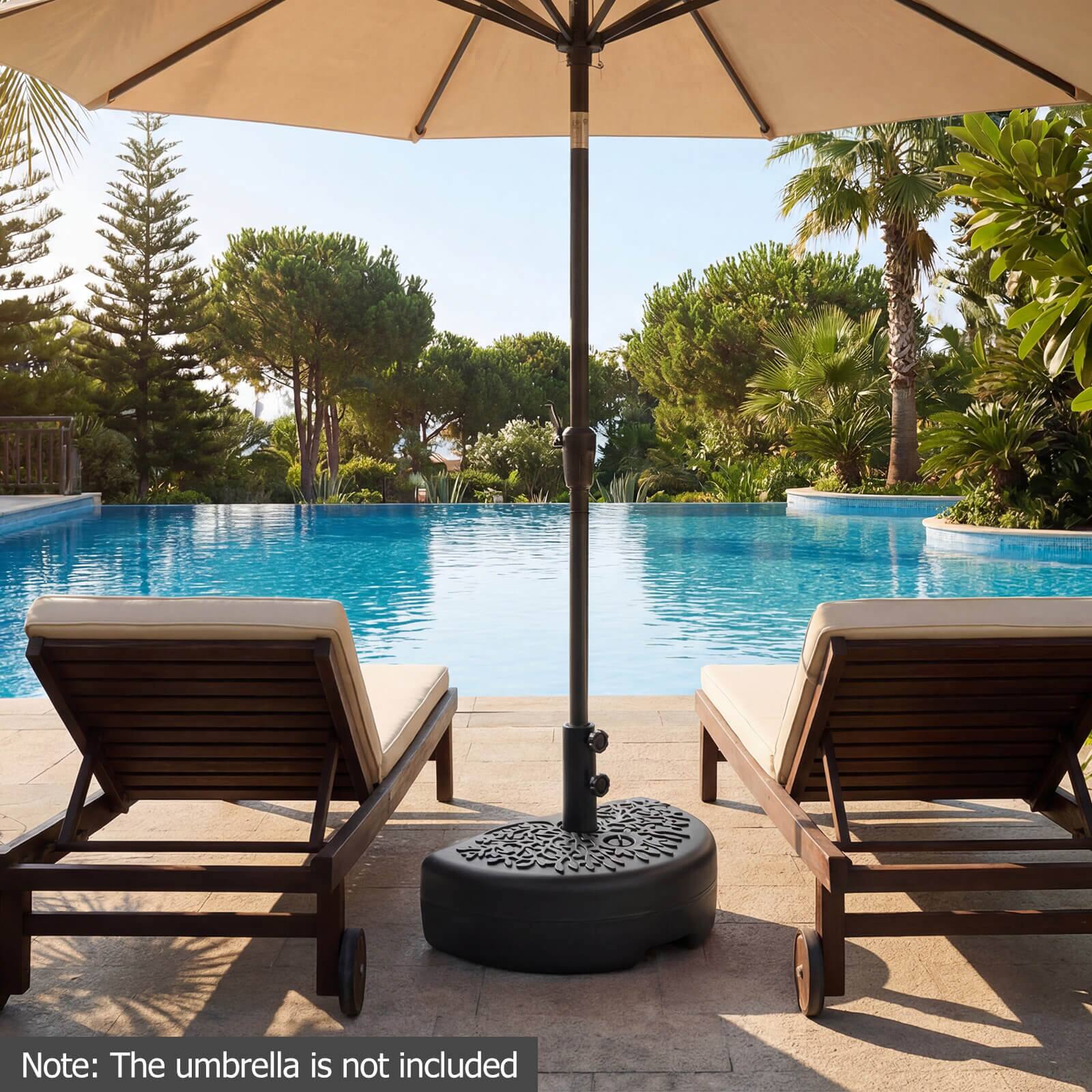 Note: The umbrella is not included