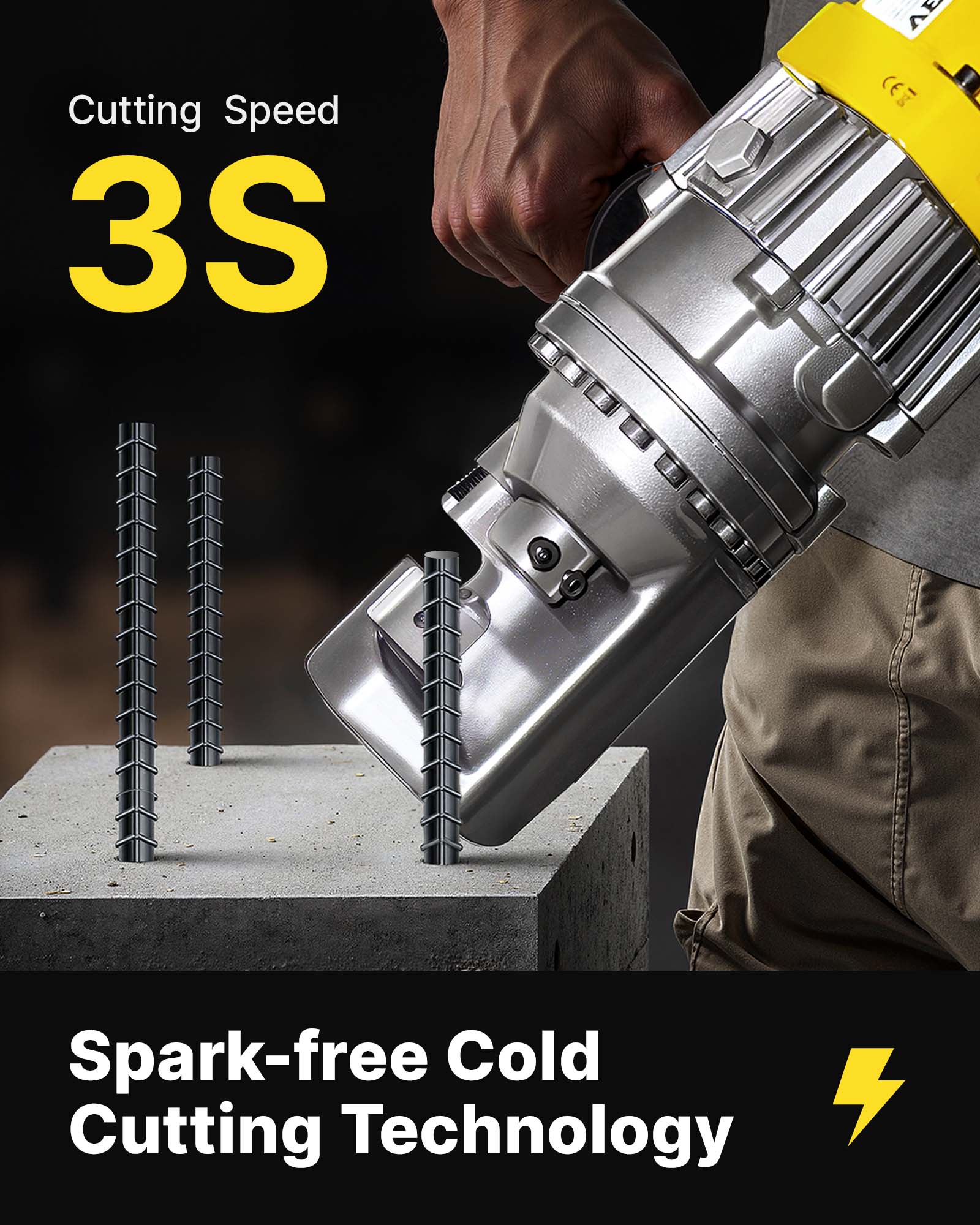Cutting Speed 3S  
Spark-free Cold Cutting Technology
