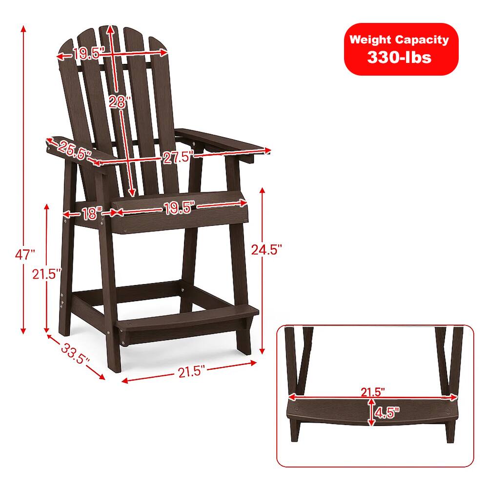19.5" Weight Capacity 330-lbs  
28"  
25.5"  
27.5"  
18"  
19.5"  
47"  
21.5"  
24.5"  
33.5"  
21.5"  
21.5"  
14.5"