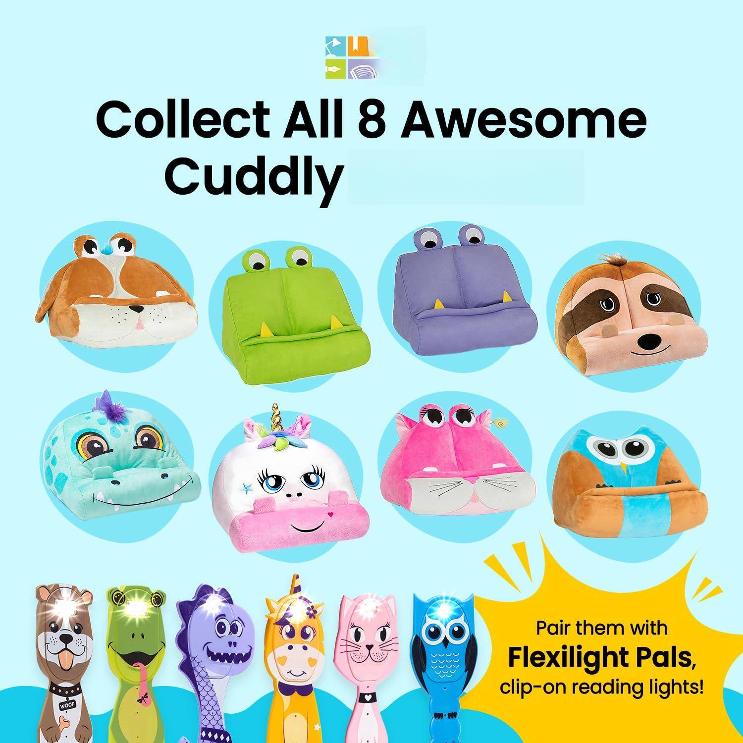 Collect All 8 Awesome Cuddly

Pair them with Flexilight Pals, clip-on reading lights!