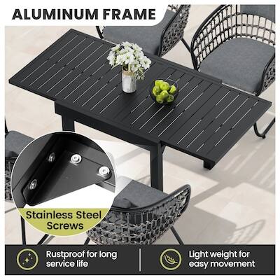 ALUMINUM FRAME

Stainless Steel Screws
Rustproof for long service life
Light weight for easy movement