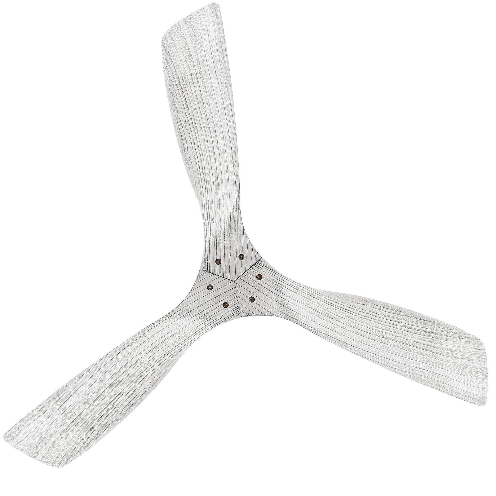 Alt View 5. Sofucor - 52'' Solid Wood Ceiling Fans No Light-Outdoor Ceiling Fan with Remote Reversible DC for Bedroom Indoor Patios Farmhouse - Gold-Grey wood.