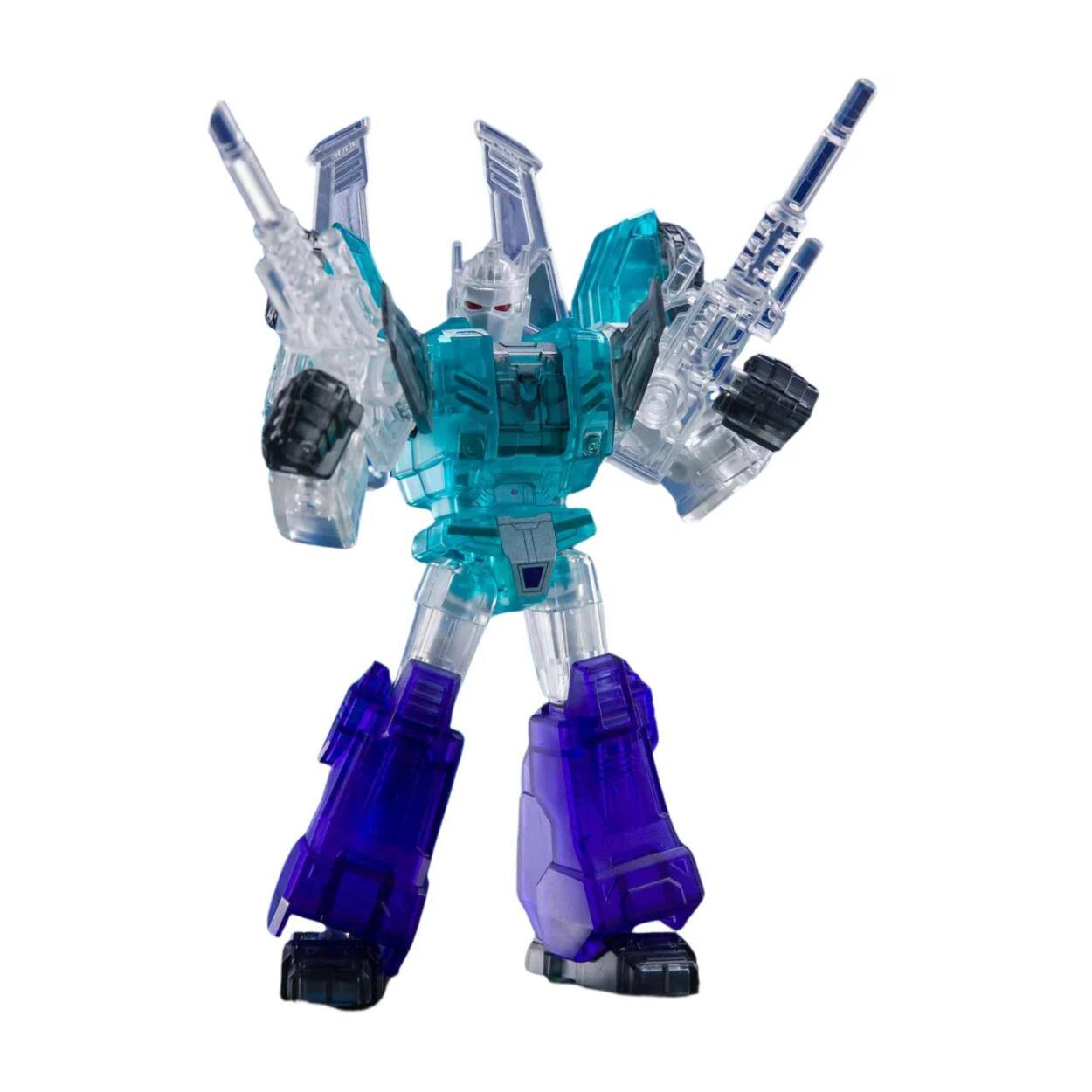 Angle. Blookees - Blokees Transformers Sixshot Transparent Galaxy Version Model Kit.