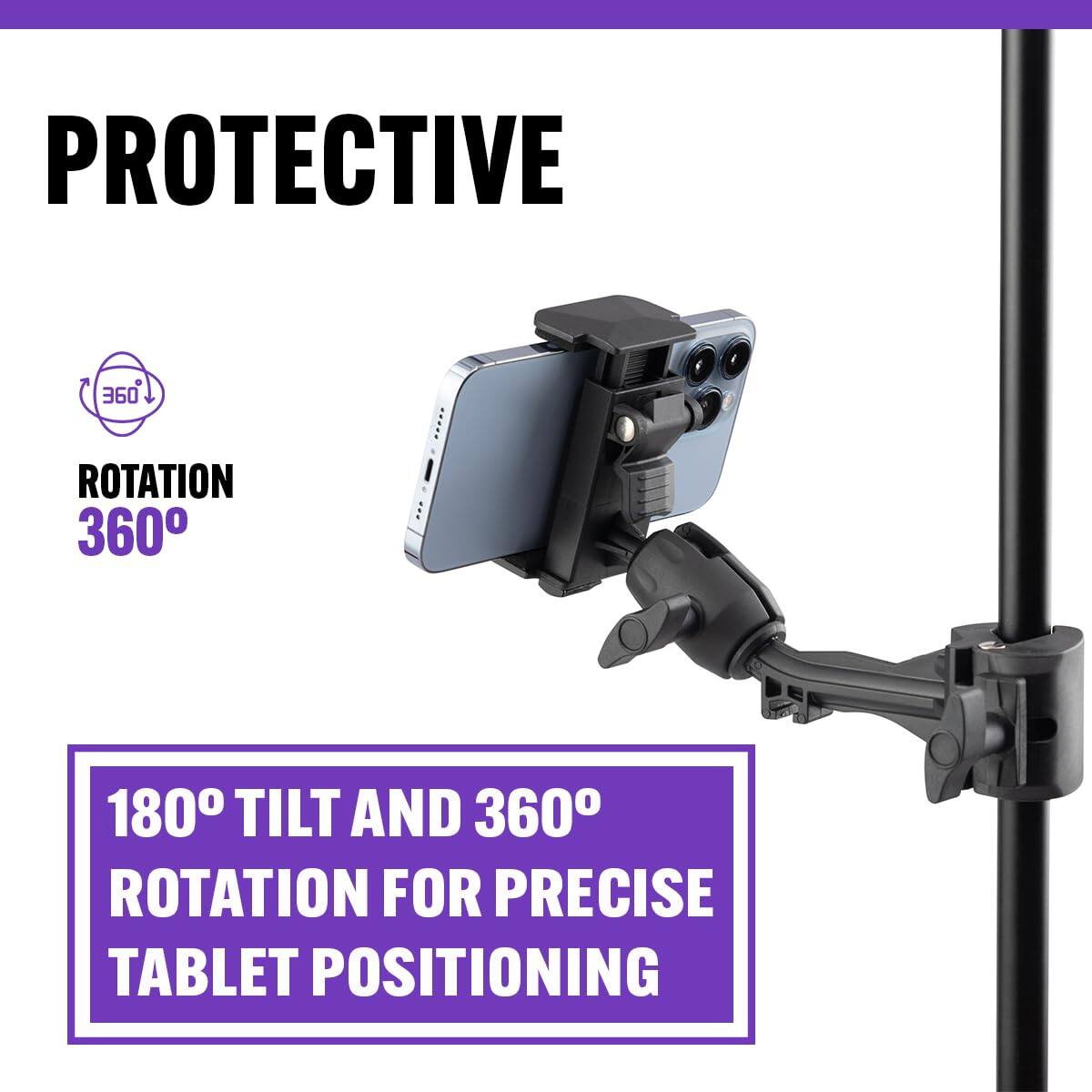 PROTECTIVE  
ROTATION 360°  
180° TILT AND 360° ROTATION FOR PRECISE TABLET POSITIONING