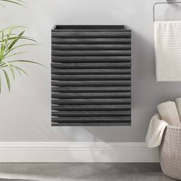 Modway - Render Wall-Mount Bathroom Cabinet Basin Not Included - Charcoal