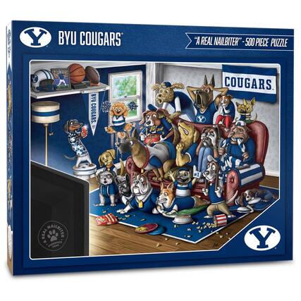BYU COUGARS
"A REAL NAILBITER" 500 PIECE PUZZLE
COUGARS
#1
"A REAL NAILBITER" - PURDUEDED PANS