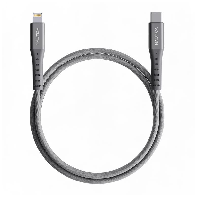 Nautica - USB-C To Lightning Cable - Mfi Certified Urban CB305 ( 4 Ft - Gray