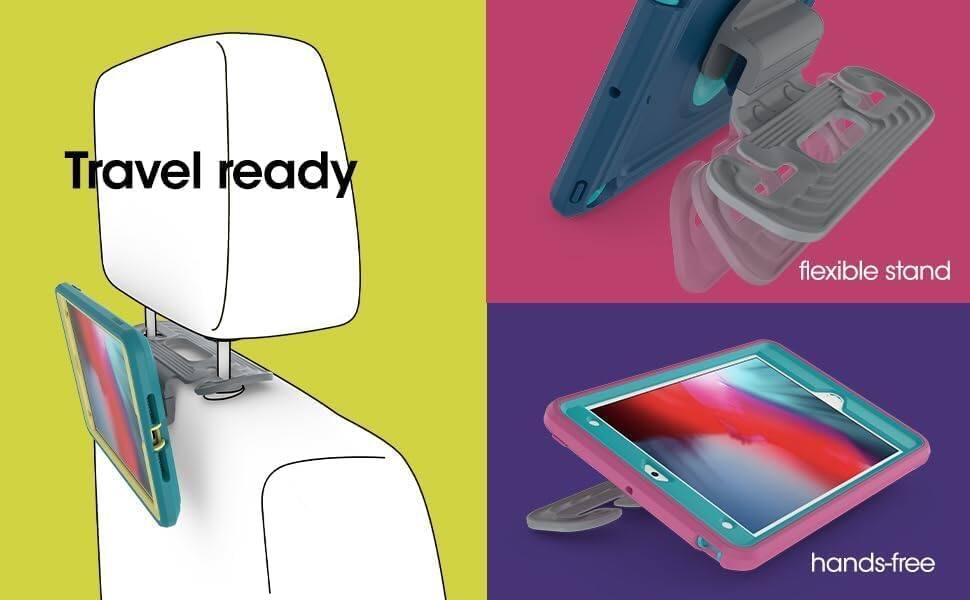 Travel ready  
flexible stand  
hands-free