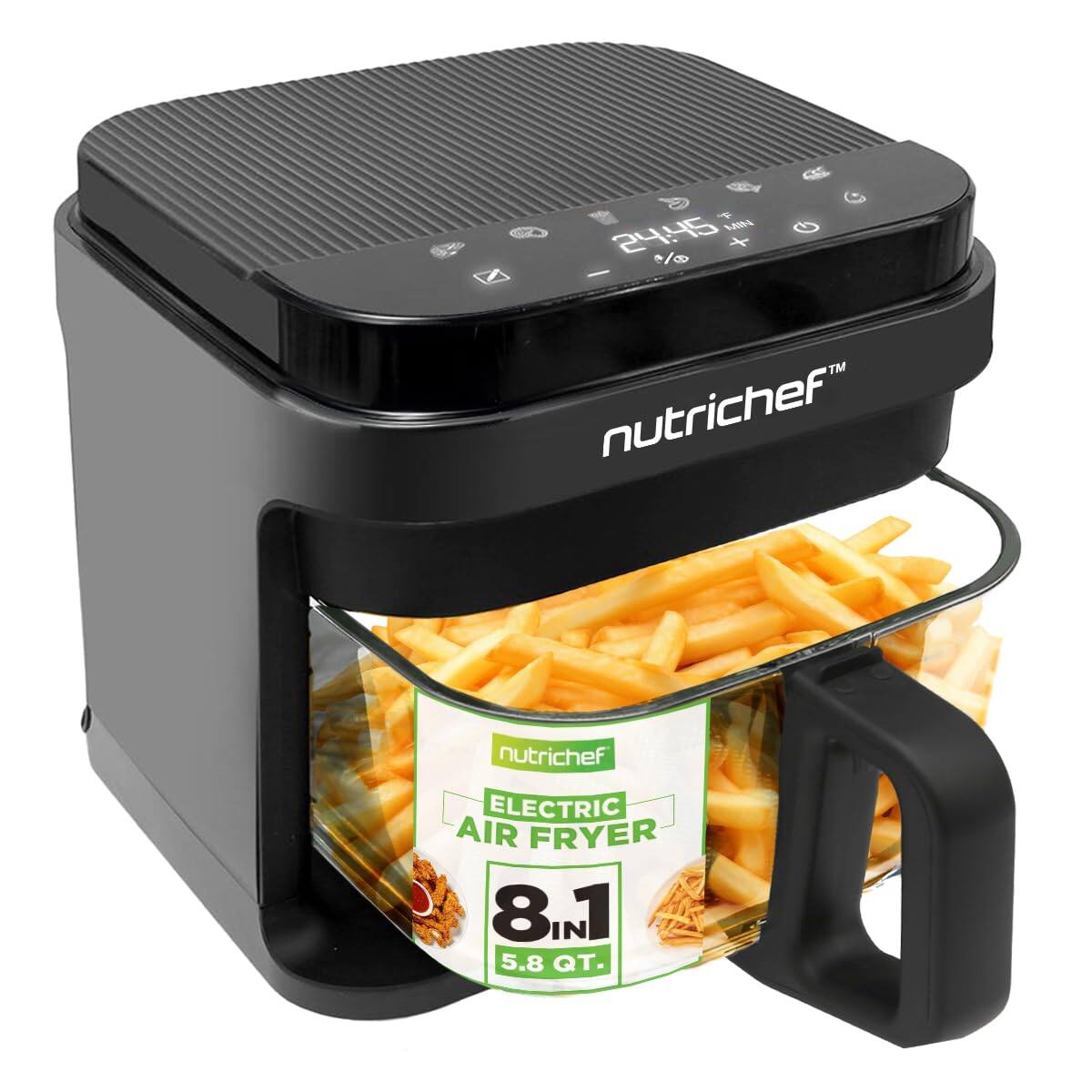24:45 Nutrichef Nutrichef Electric Air Fryer 8.1 QT 5.8 QT