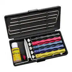 Lansky Sharpeners
Nathan's Honing Oil
Storage Case
Bench Byton
Sharpening Tools