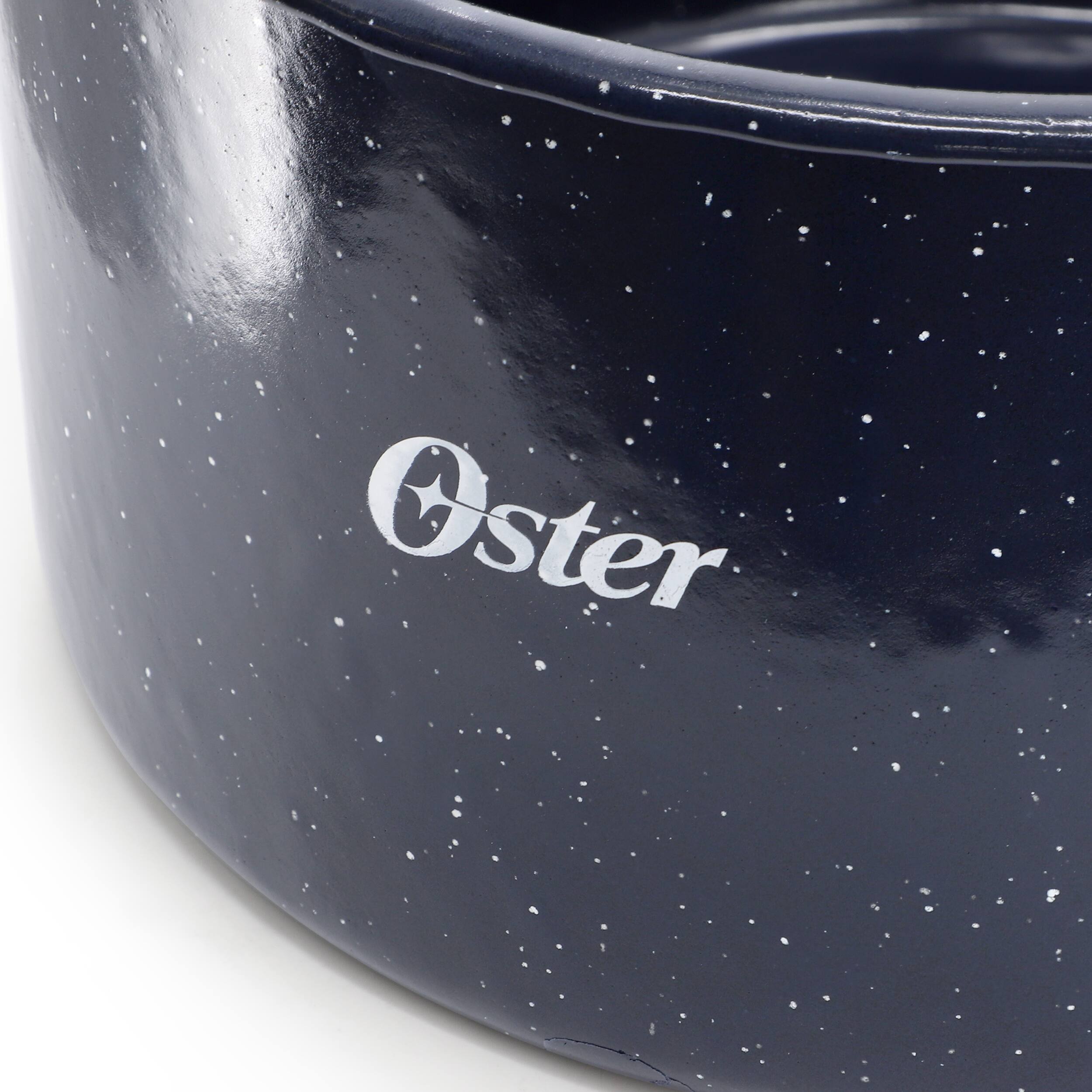 Alt View 3. Oster - Oster Castillo 11 Quart Enamel on Steel Stock Pot with Lid in Blue - Blue.