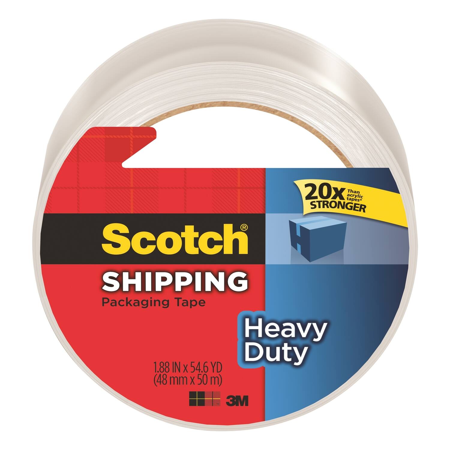 20x tapes acrylle Than STRONGER Scotch SHIPPING Packaging Tape Heavy Duty 1.88 IN X 54.6 YD (48 mm X 50 m) 3M