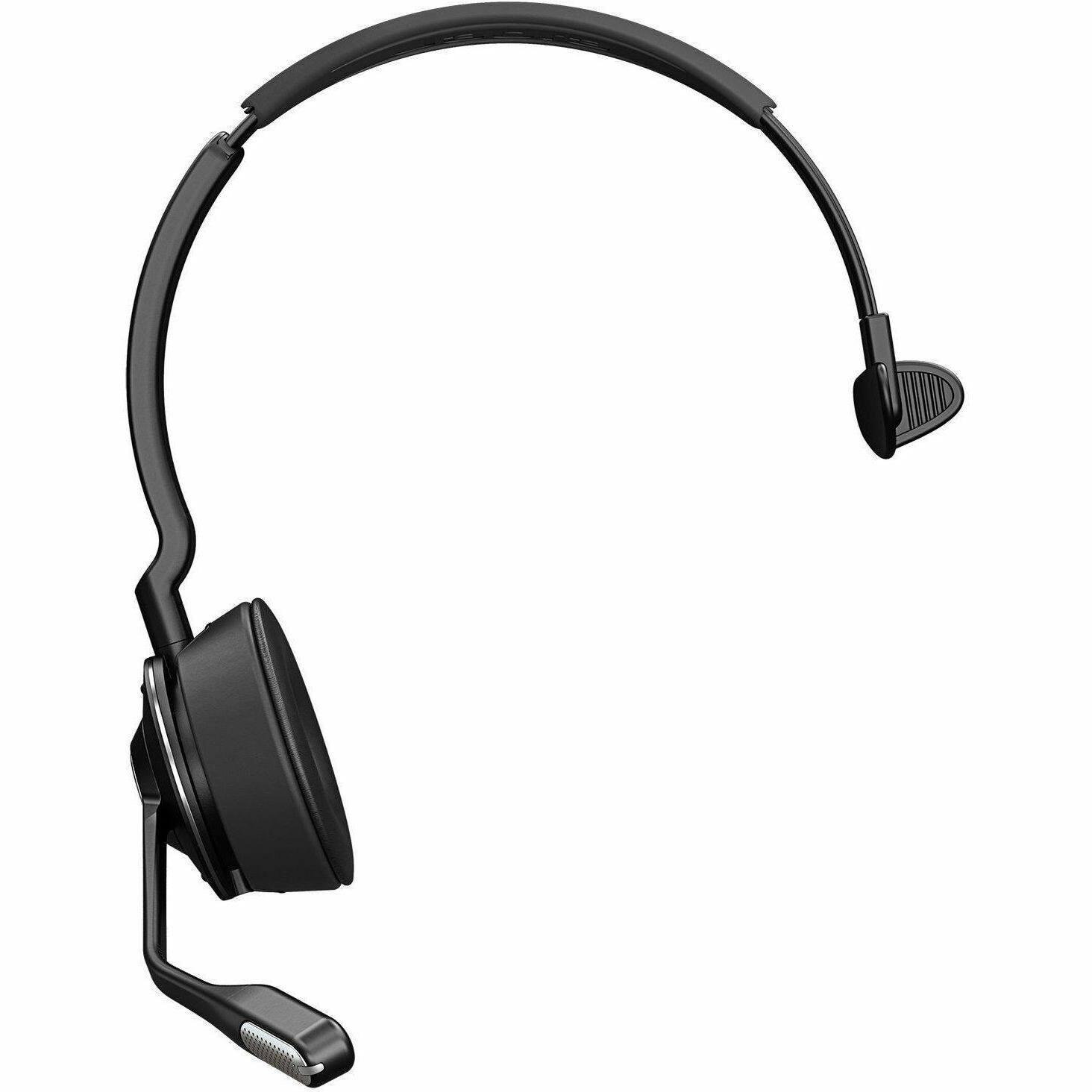 Alt View 3. Jabra - Jabra Engage 75 SE Headset - Mono - Wireless - On-ear, Over-the-head - Monaural - Supra-aural - Black - Black.
