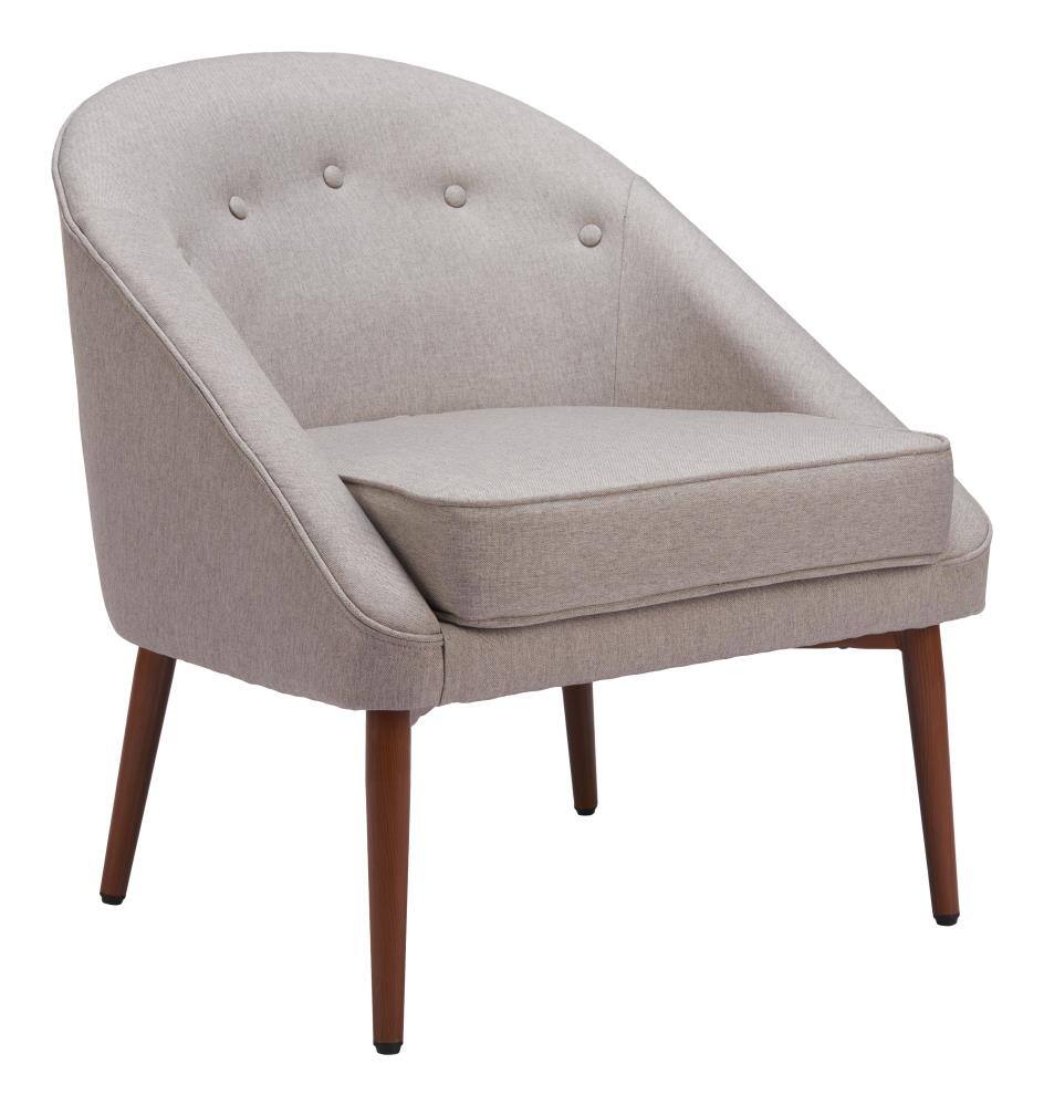 Back. Hivvago - Carter Accent Chair Gray - Gray.