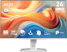 MSI
24 FULLHD 1920 x 1080
TOVRheinland CERTIFIED
IPS 178°
144Hz Game Ready
PRO