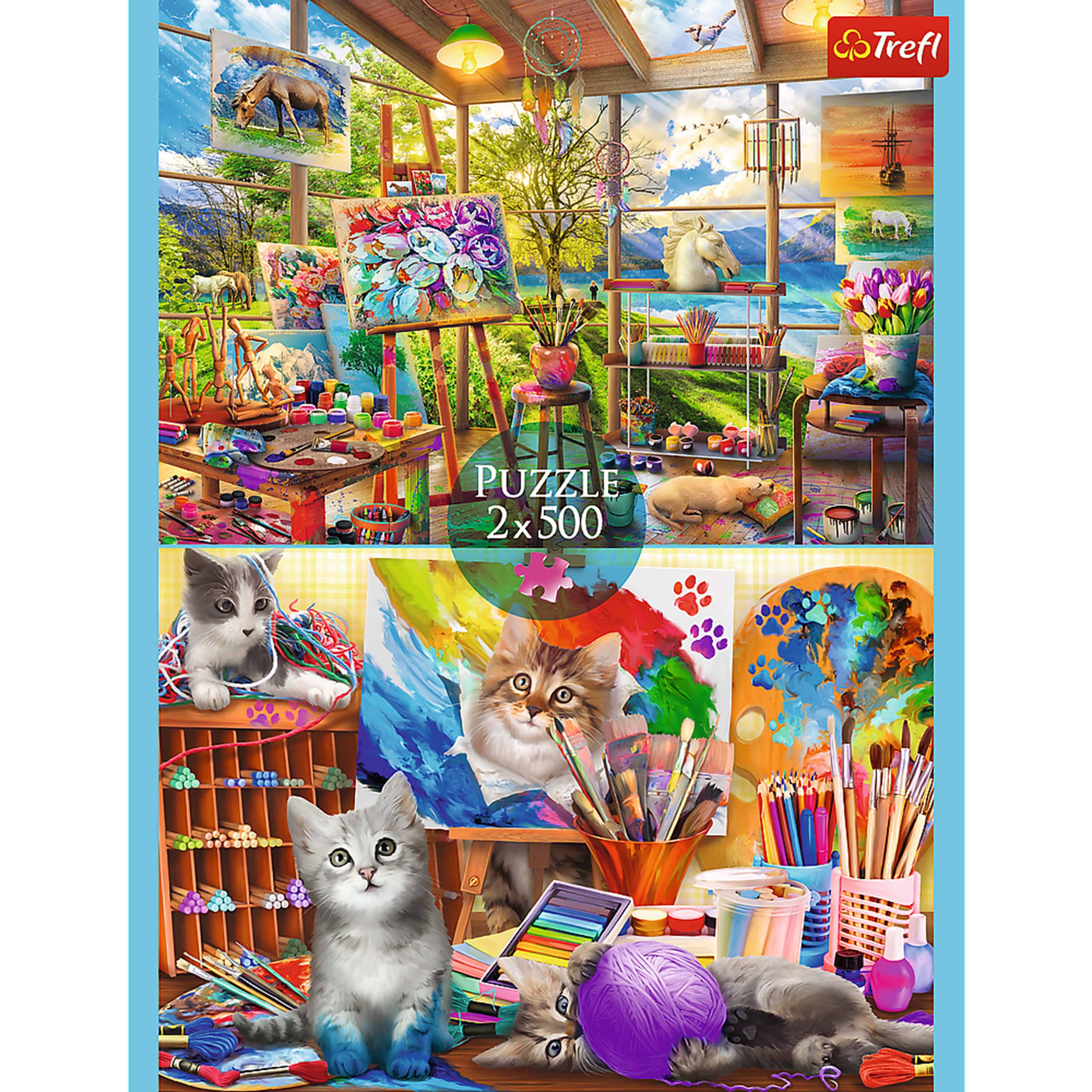 Trefl  
PUZZLE  
2x500