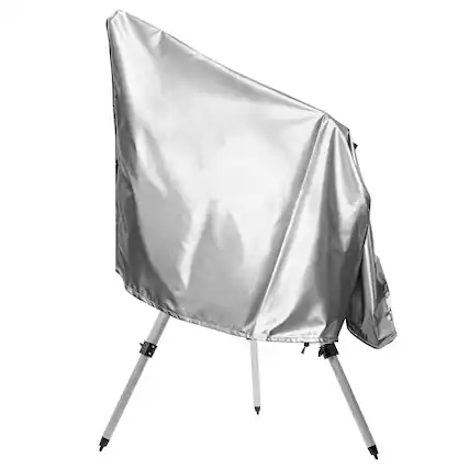Front. Unique Bargains - Telescope Cover, 39"x30"x83" Waterproof Outdoor Dust Cover - Silver.