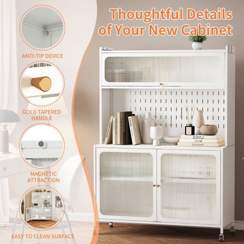 Thoughtful Details of Your New Cabinet

- ANTI-TIP DEVICE
- GOLD TAPERED HANDLE
- MAGNETIC ATTRACTION
- EASY TO CLEAN SURFACE