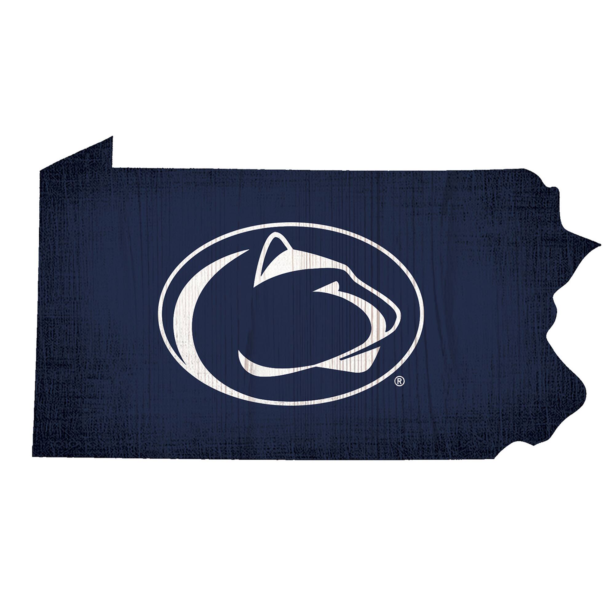Penn State Nittany Lions 12" Logo State Sign