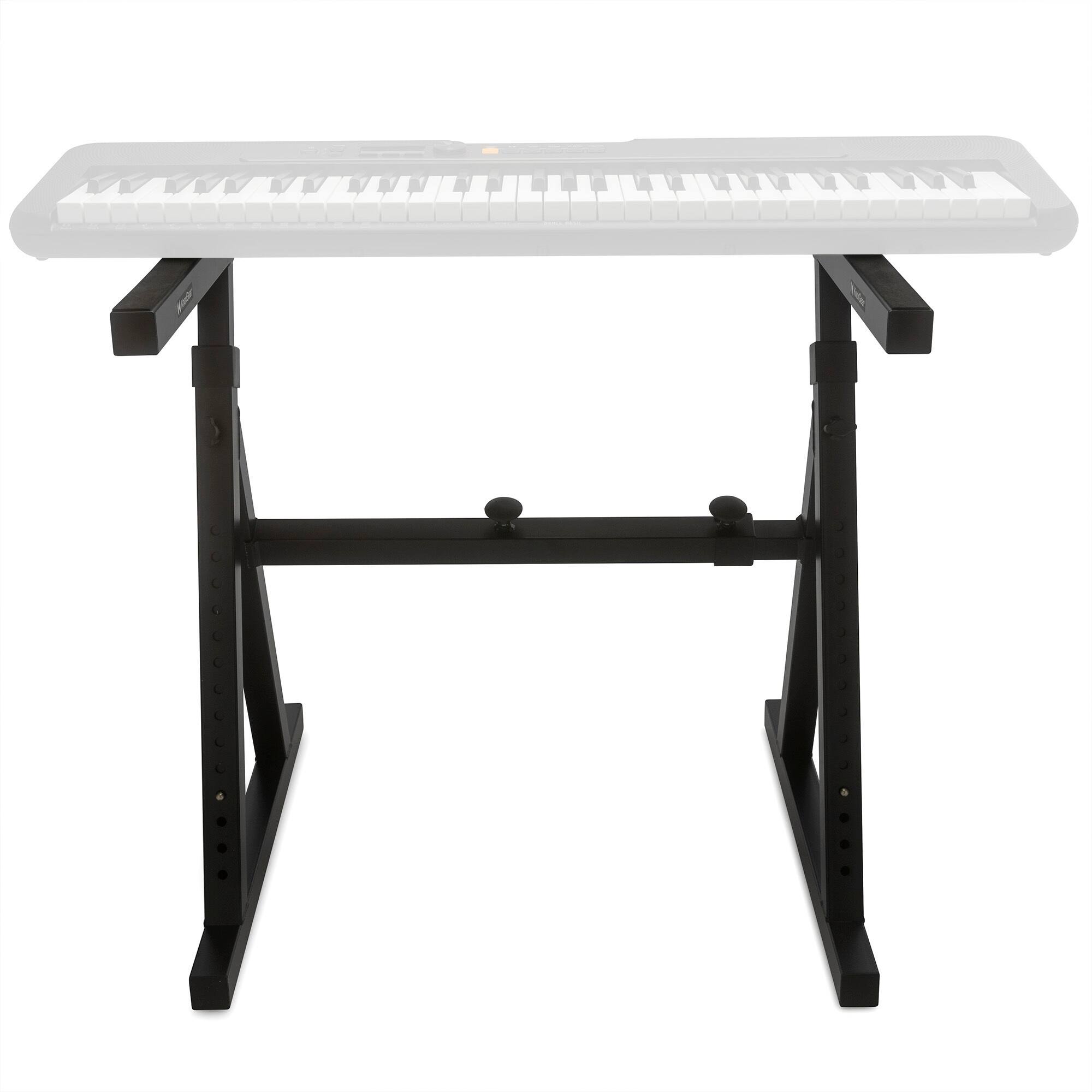 Back. Knox - Knox Gear Z-Style Adjustable Keyboard Stand - Sturdy Height & Width Adjustable.