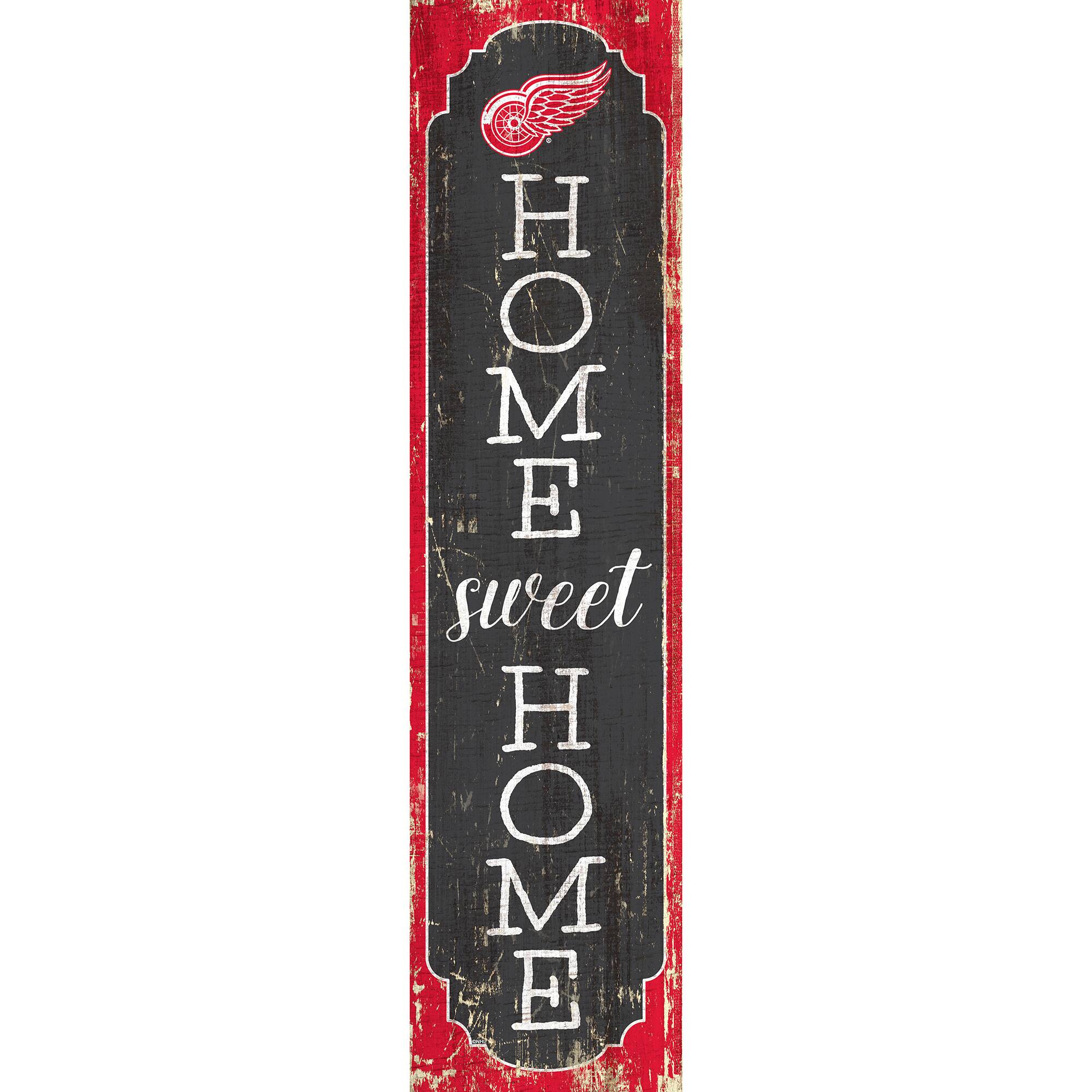 Detroit Red Wings 24" Home Sweet Home Leaner Sign