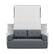 Alt View 1. Anysun - Full Size Wall Murphy Bed with Sofa and Storage Cabinets, Space-Saving Wall Bed for Home Office & Guest Room - Gray.