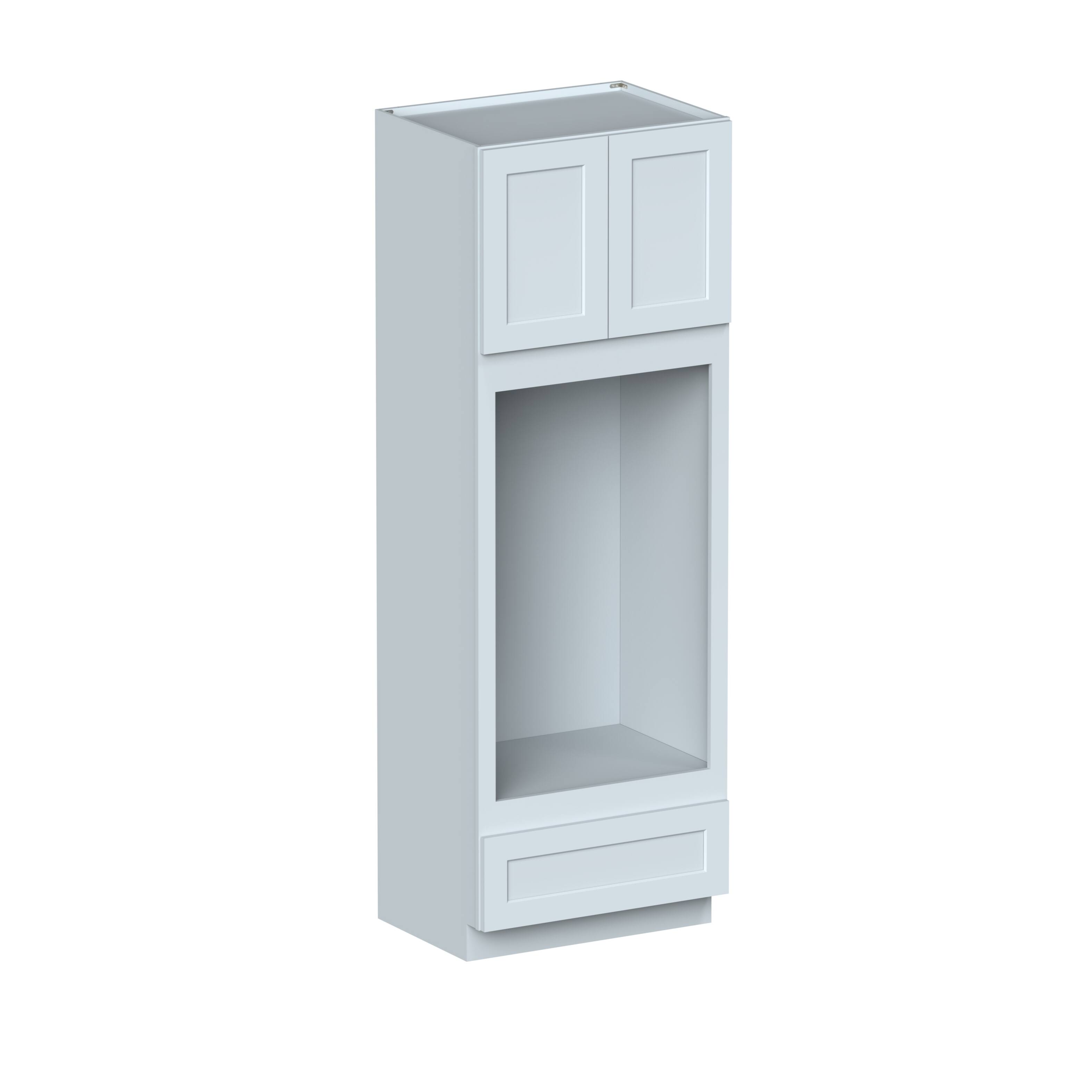 Alt View 2. Boyel Living - Dove Gray Double Oven Cabinets 96.Wx27in.H Ready to Assemble Kitchen Cabinets 2Doors - DOVE GRAY.