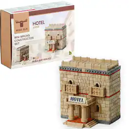 Wise Elk - Hotel Mini Brick Building Kit, 510 pcs - Multicolor