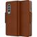 Alt View 11. SaharaCase - Leather Folio Wallet Case for Samsung Galaxy Z Fold3 5G - Brown.