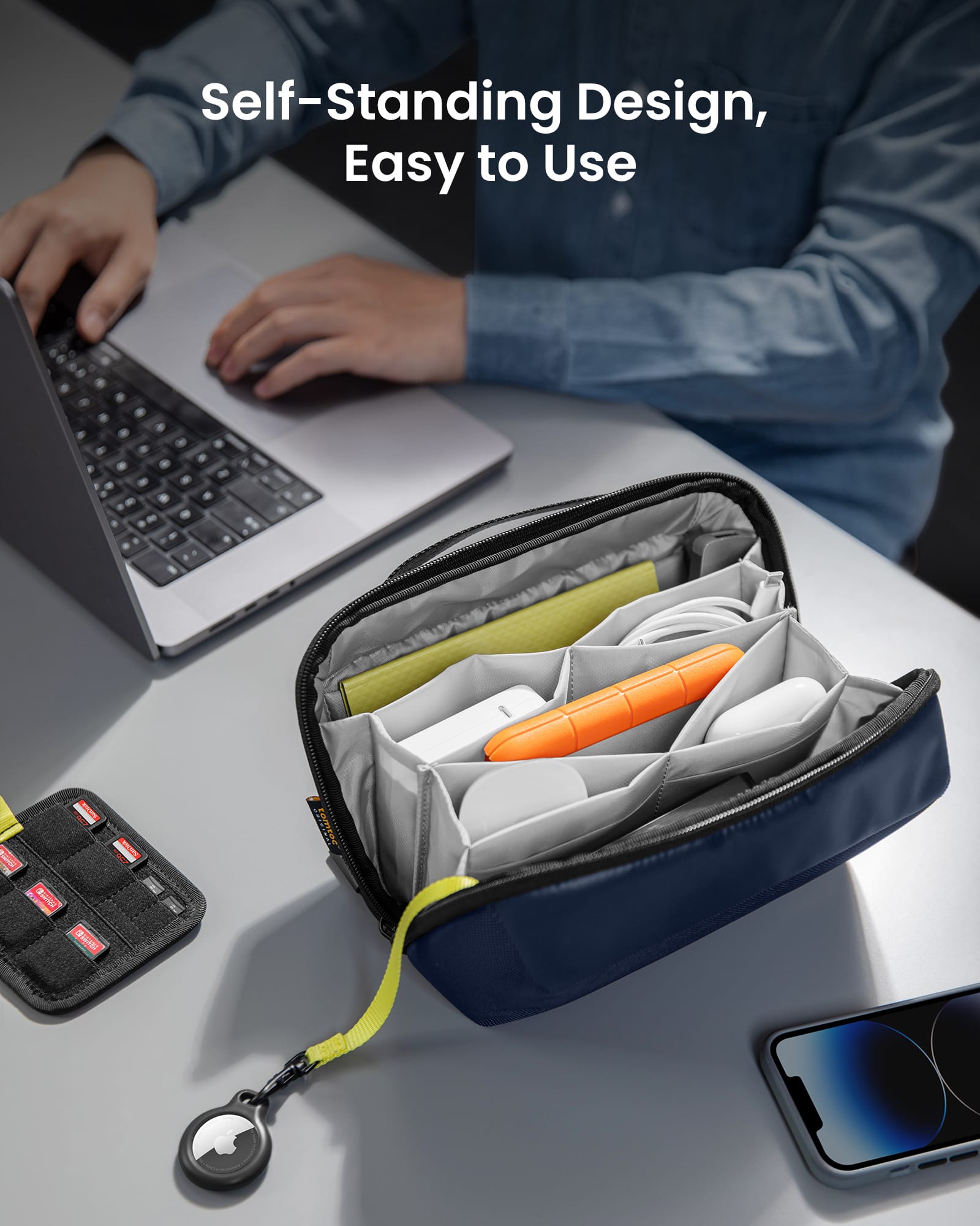 tomtoc Navigator T13 Electronic Organizer Accessory Storage Bag