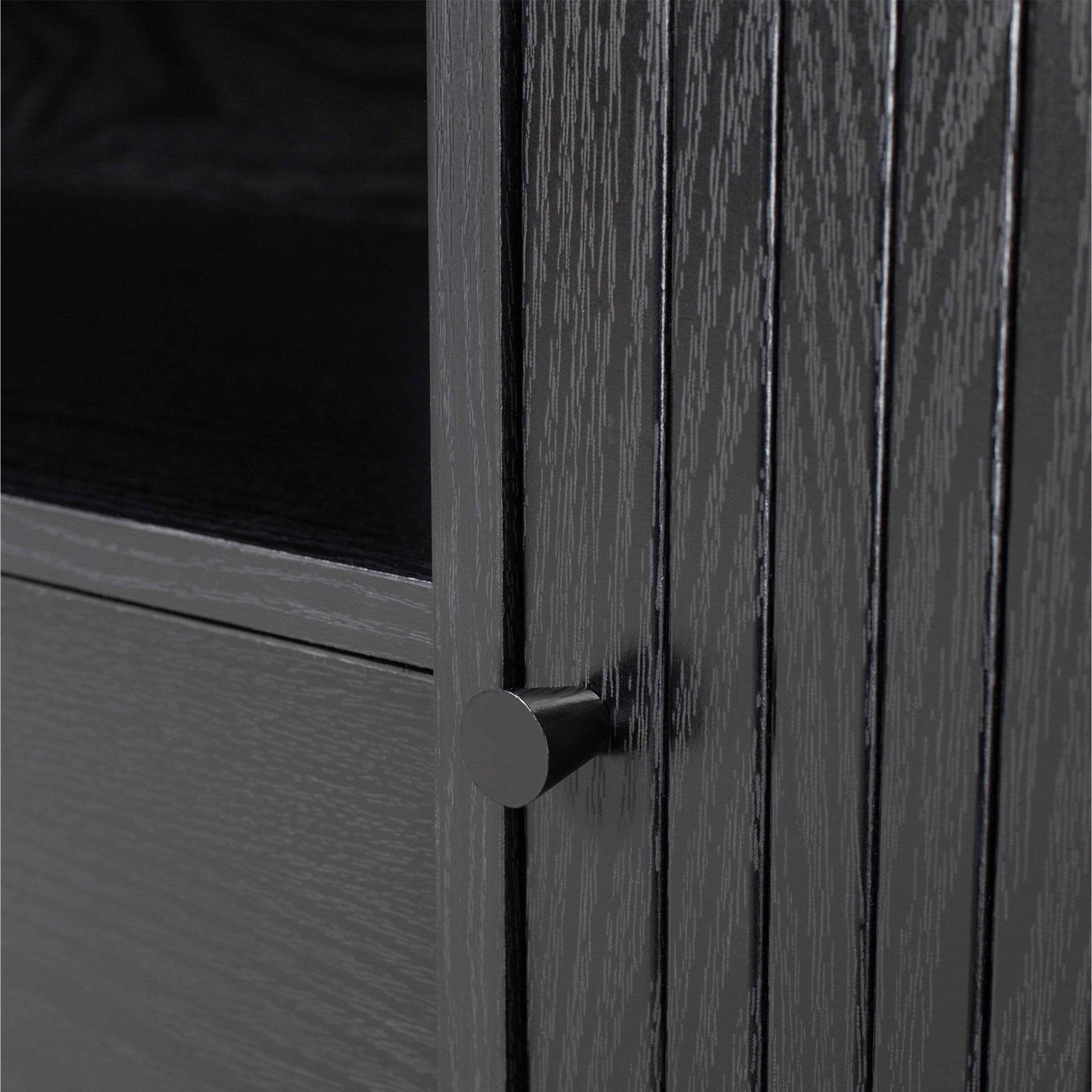 Alt View 8. CorLiving - TV Stand / Media Console with Curved Fluted Doors for TVs up to 65" - Black.