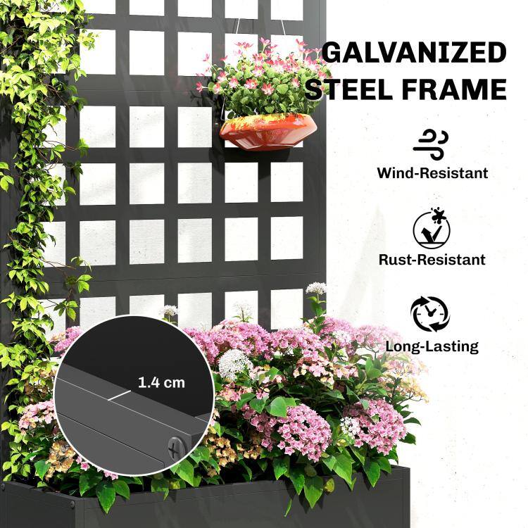 GALVANIZED STEEL FRAME

- Wind-Resistant
- Rust-Resistant
- Long-Lasting

1.4 cm