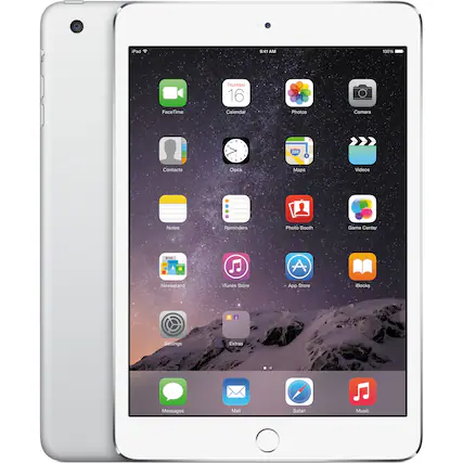 Sure, here is the corrected and grouped text from the image:
---
**Top Bar:**
- iPad
- 9:41 AM
- 100%
**Icons and Labels:**
- FaceTime
- Calendar (Thursday 16)
- Photos
- Camera
- Contacts
- Clock
- Maps (280)
- Videos
- Notes
- Reminders
- Photo Booth
- Game Center
- iTunes Store
- App Store
- iBooks
- Newsstand
- Extras
- Settings
- Mail
- Safari
- Music
**Bottom Dock:**
- Messages
- Mail
- Safari
- Music
---
This should accurately reflect the text and layout from the image.