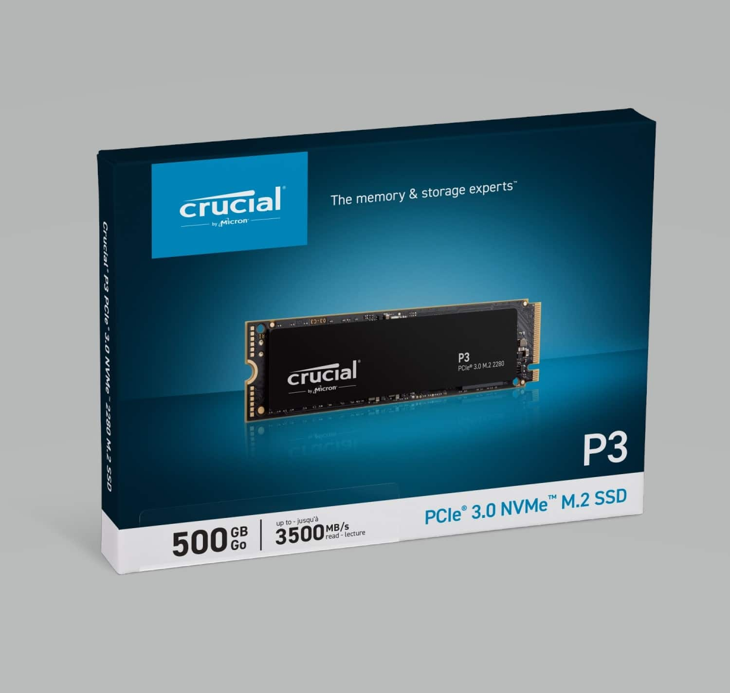 Crucial P3 500GB Internal SSD PCIe Gen 3 x4 NVMe CT500P3SSD8 - Best Buy